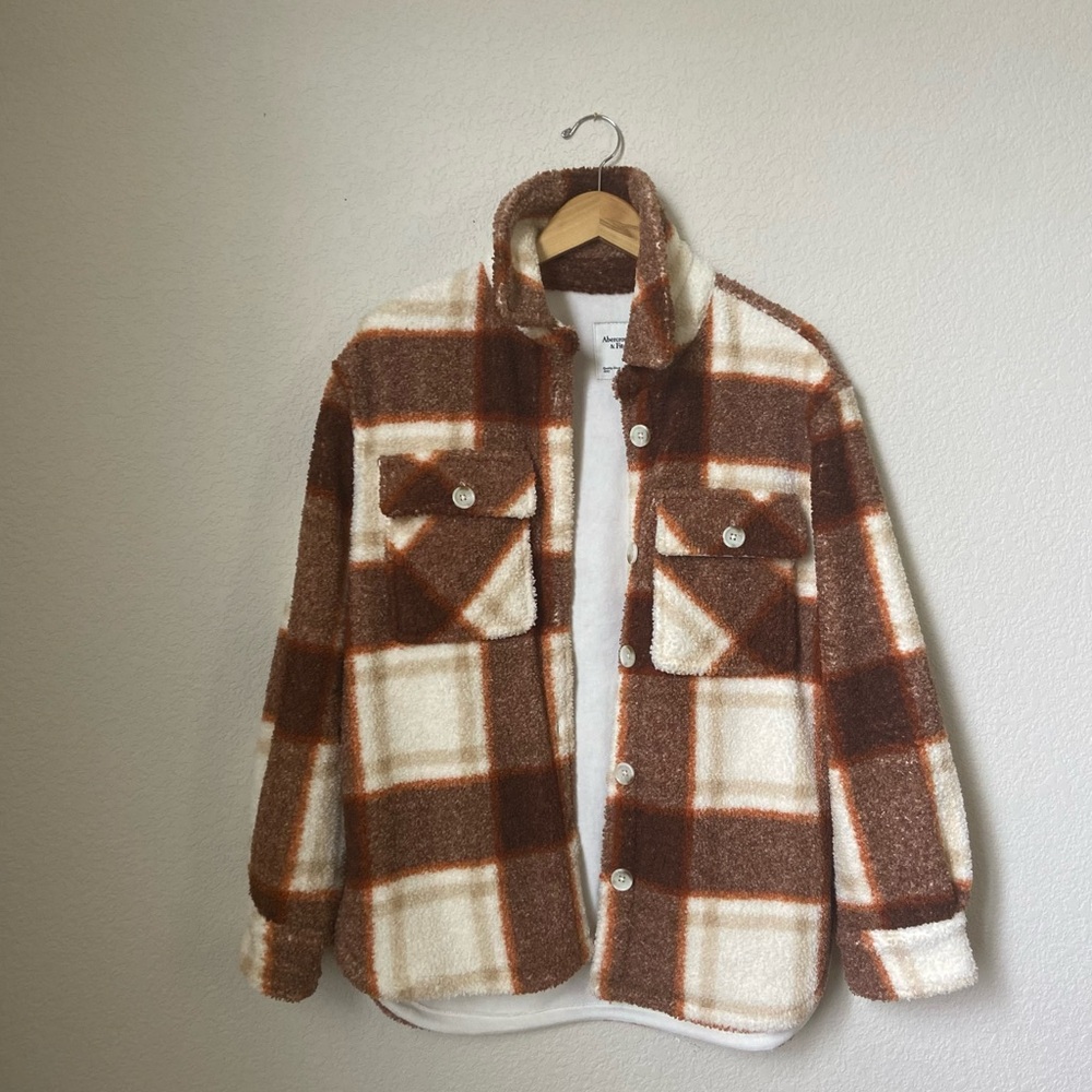 Abercrombie and Fitch Sherpa Shirt Jacket